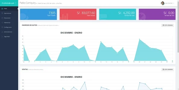 Reportes y Analítica Avanzada - Dashboard ParkingHub